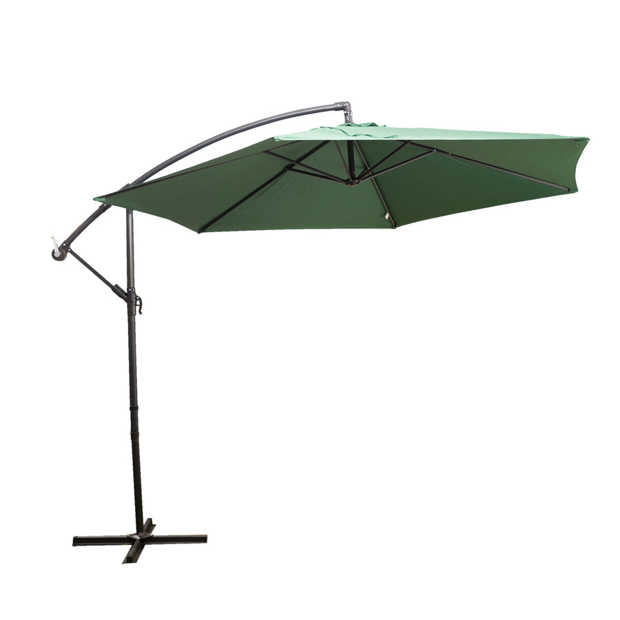 Alfresia 3m Garden Cantilever Parasol, Garden Umbrella | Easy Push Control & Tilt Function