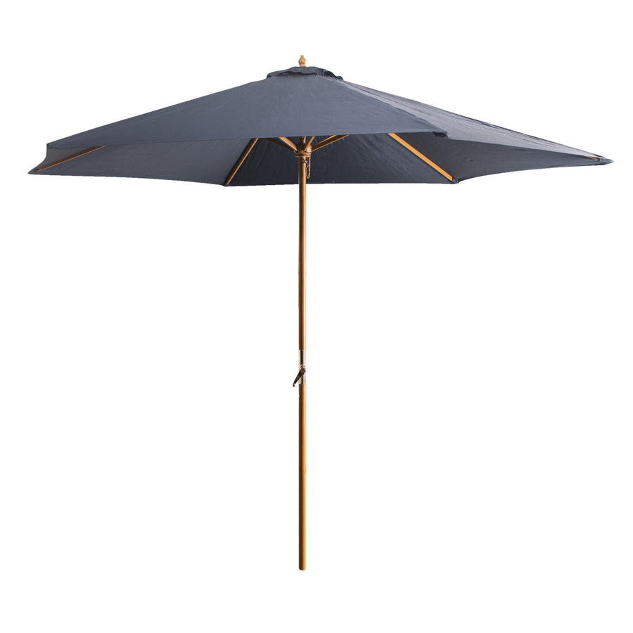 Alfresia 3m Wooden Garden Parasol | Easy Push Button Control